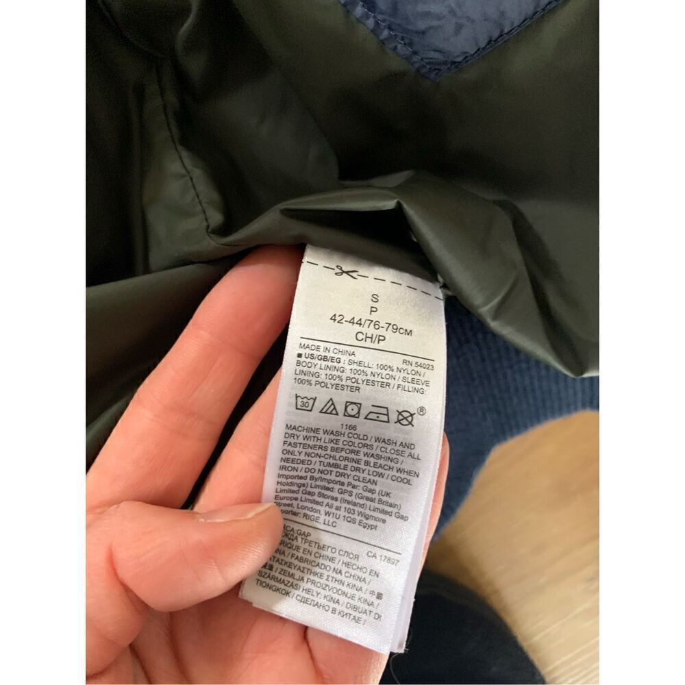 Gap jacket blue size small - image 4